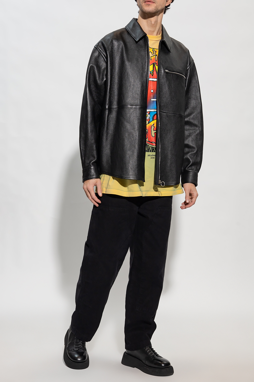 Acne studios on sale leather jacket mens